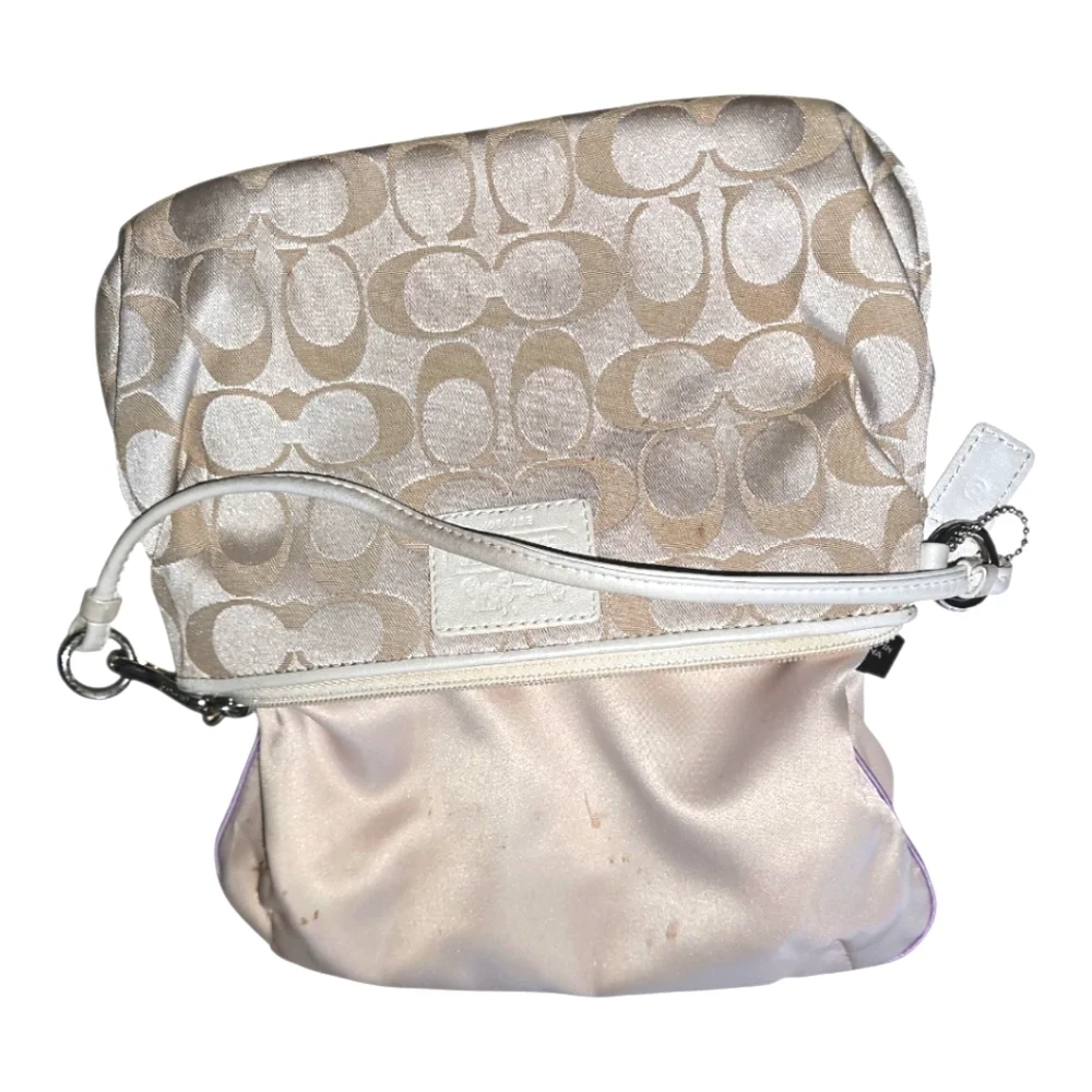 Coach Wristlet Signature Logo Design Leather Accents